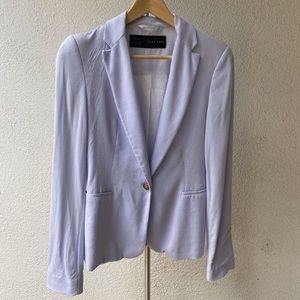 Zara Pastel Blue Oversized Blazer - Small